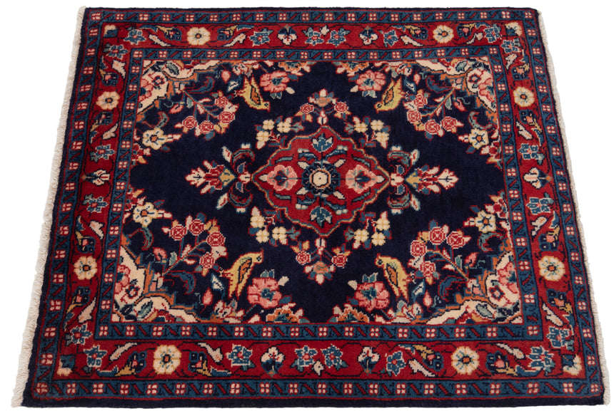 Alfombra persa Hamedan | 80 x 70 cm