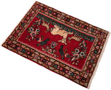 Alfombra persa Hamedan | 88 x 63 cm