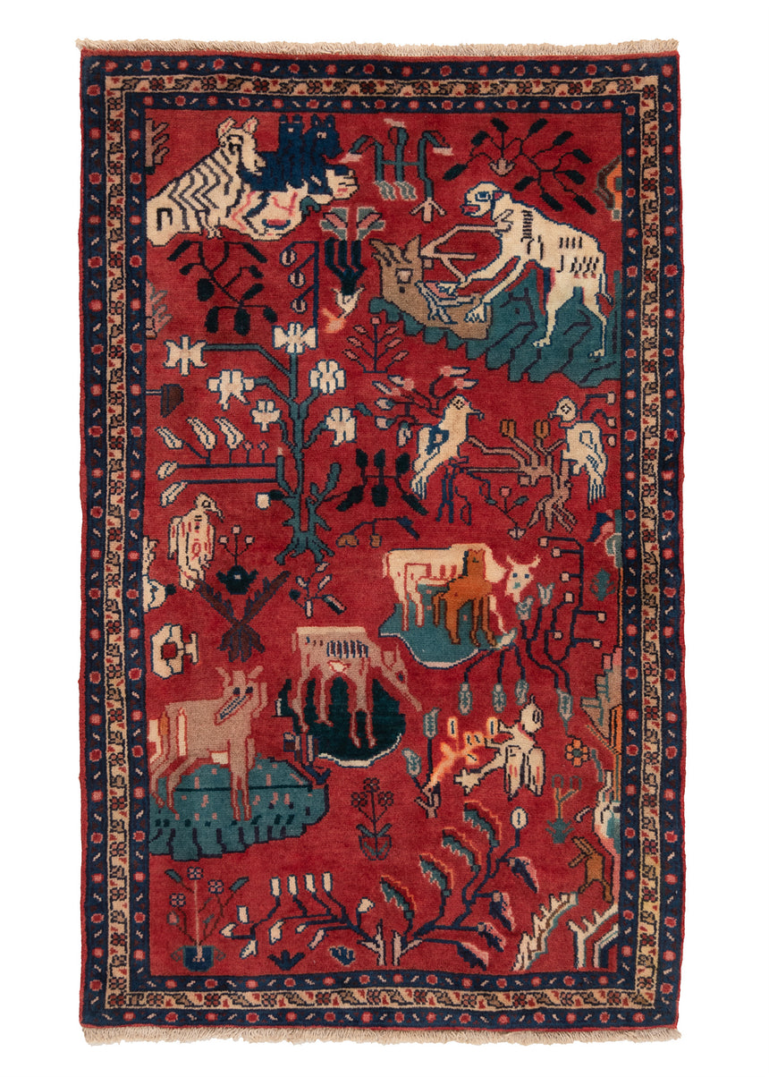 Alfombra persa Hamedan | 105 x 64 cm