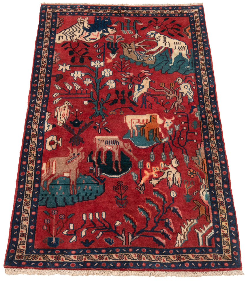 Alfombra persa Hamedan | 105 x 64 cm