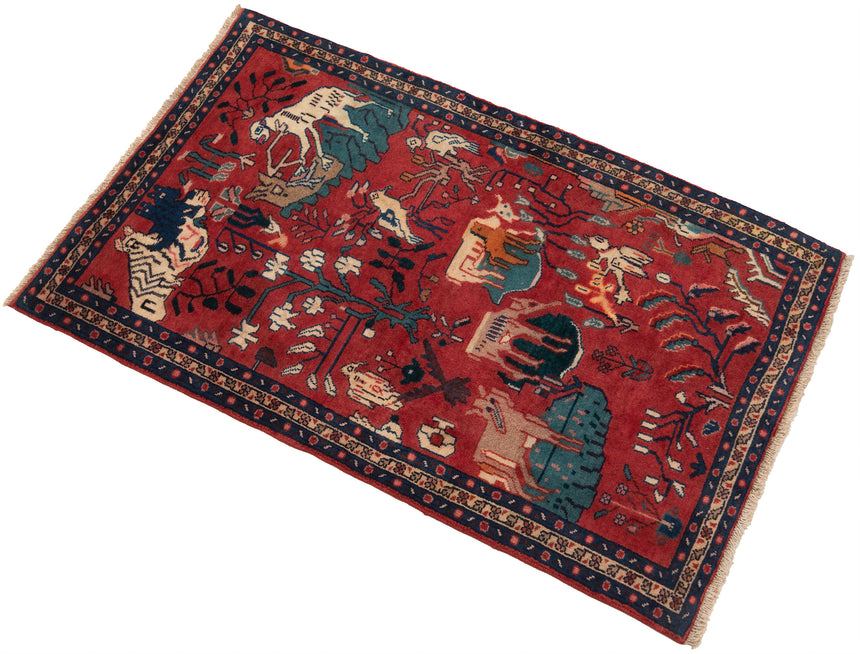 Alfombra persa Hamedan | 105 x 64 cm