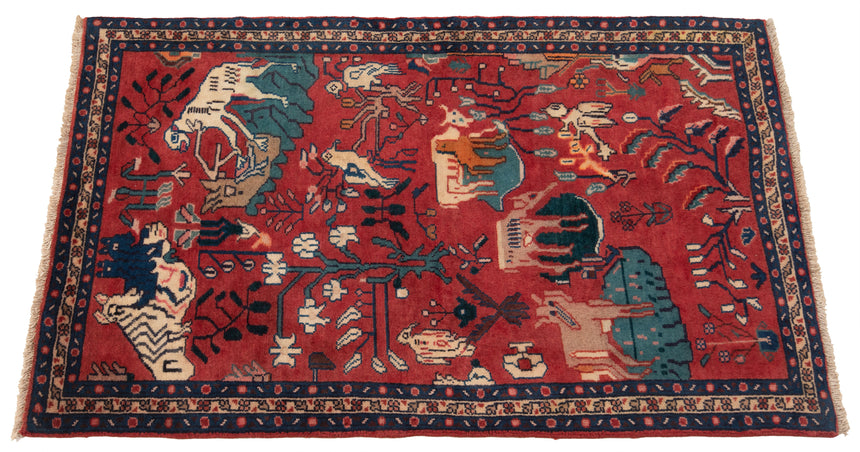 Alfombra persa Hamedan | 105 x 64 cm