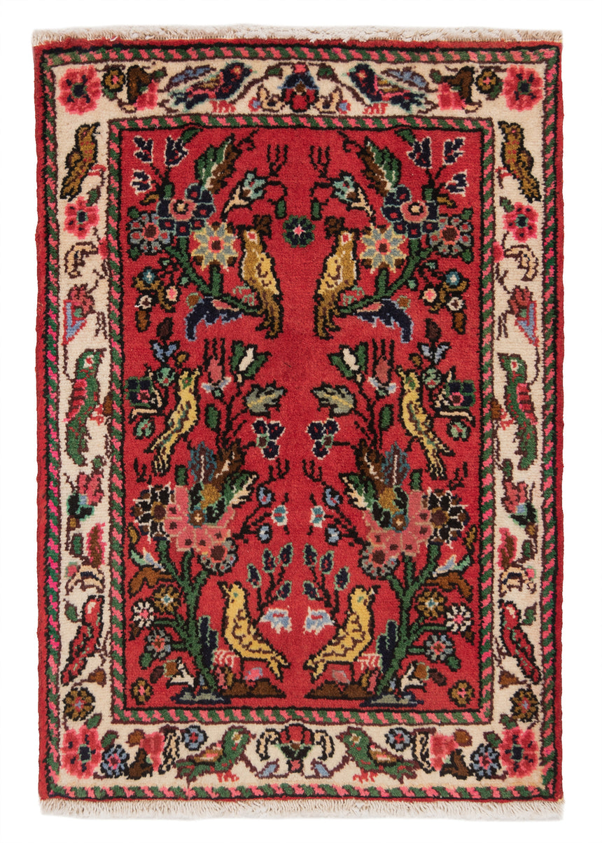 Alfombra persa Hamedan | 72 x 50 cm