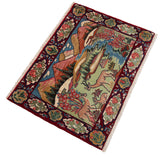 Alfombra persa Kashan | 54 x 78 cm