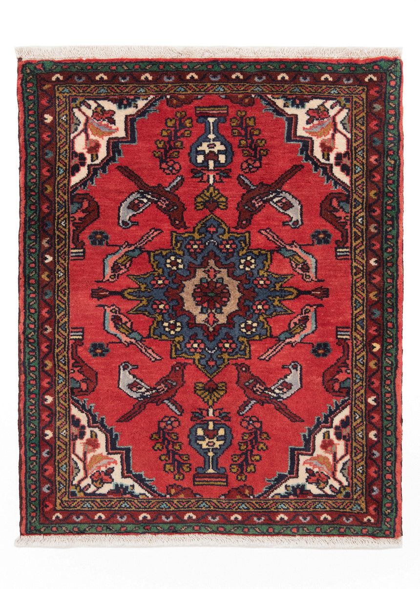 Alfombra persa Hamedan | 80 x 66 cm