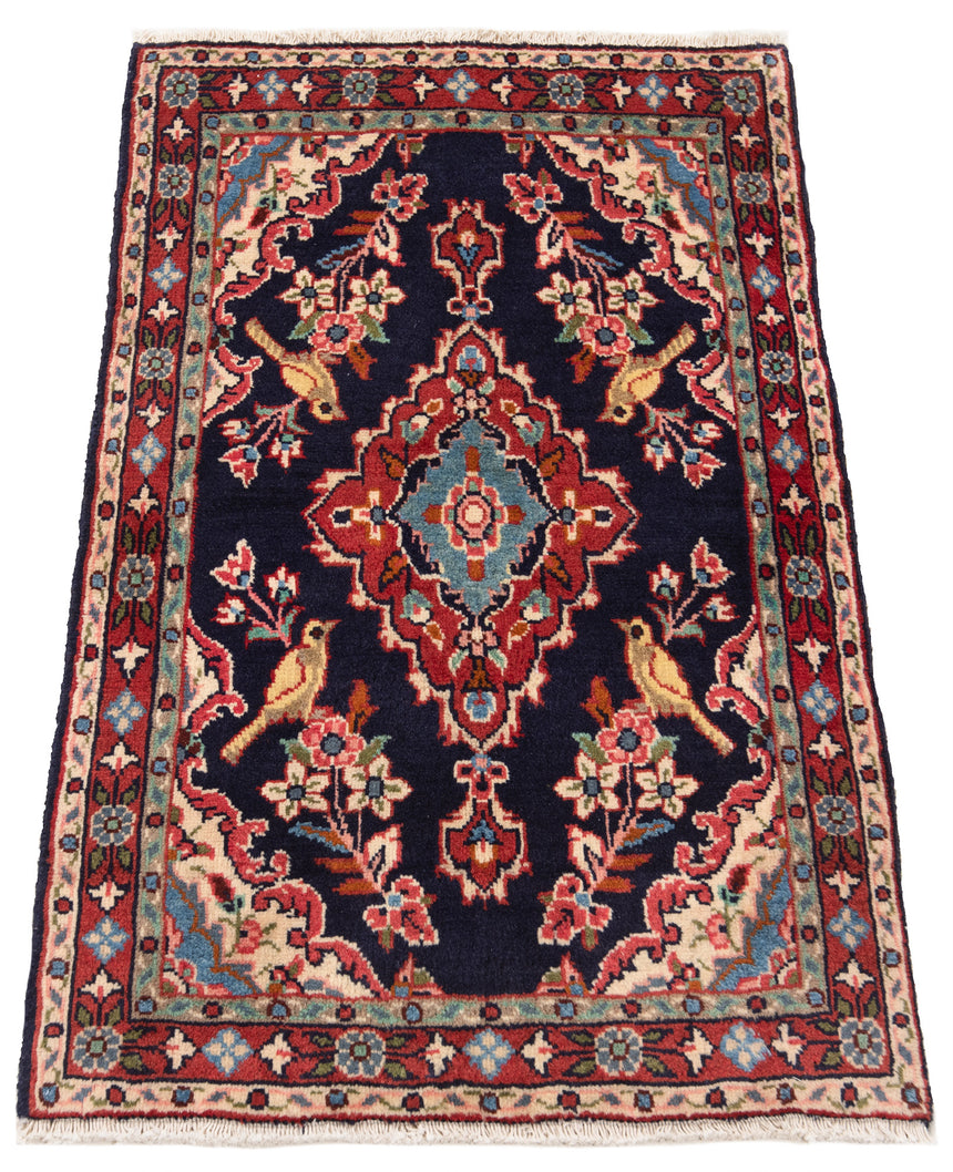 Alfombra persa Hamedan | 89 x 50 cm