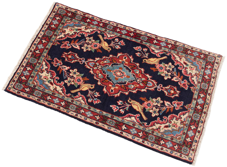 Alfombra persa Hamedan | 89 x 50 cm