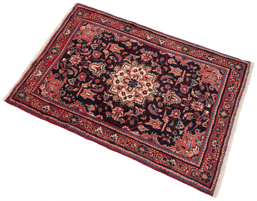 Alfombra persa Hamedan | 92 x 67 cm