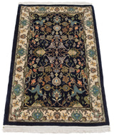 Alfombra persa Qom | 104 x 63 cm