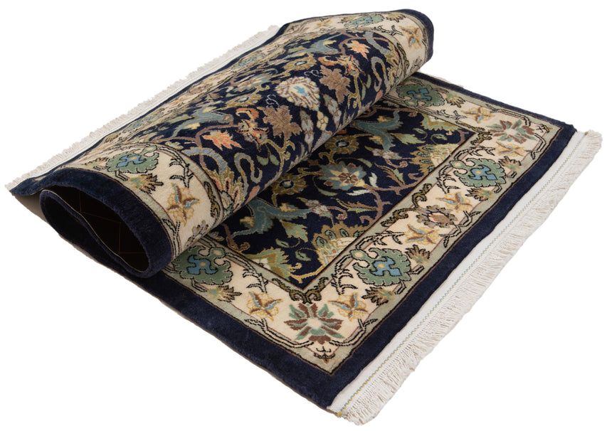 Alfombra persa Qom | 104 x 63 cm