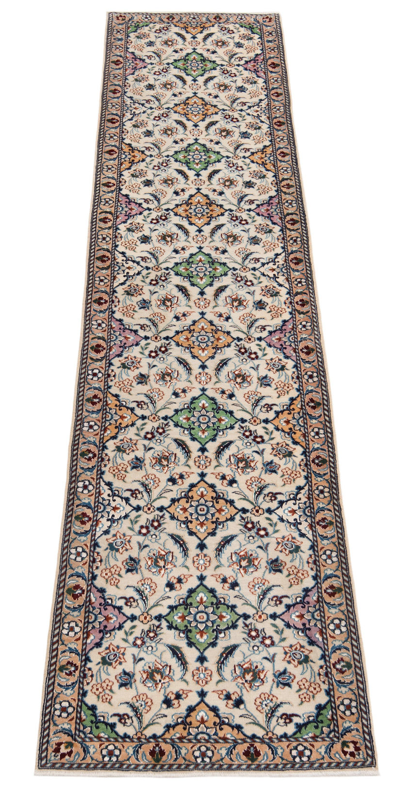 Alfombra persa Nain 9La | 328 x 68 cm