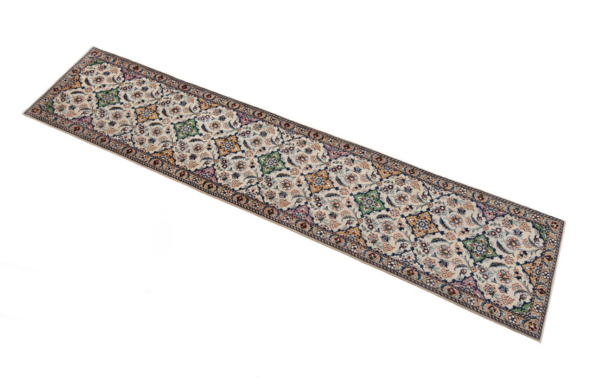 Alfombra persa Nain 9La | 328 x 68 cm