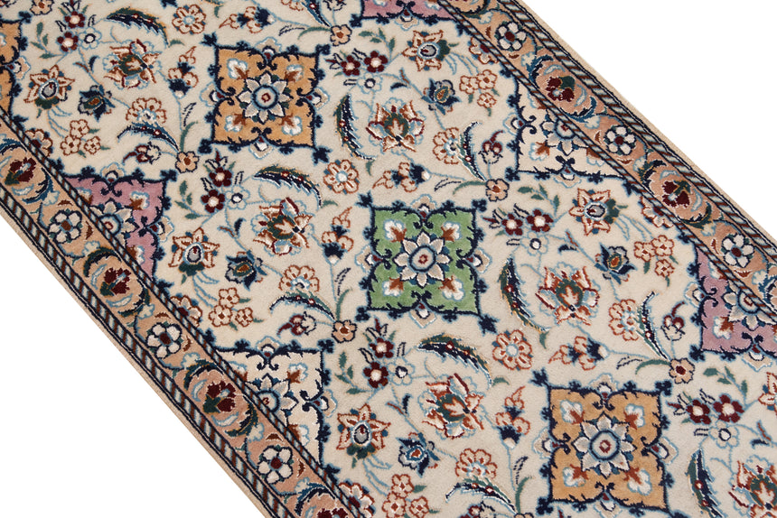 Alfombra persa Nain 9La | 328 x 68 cm