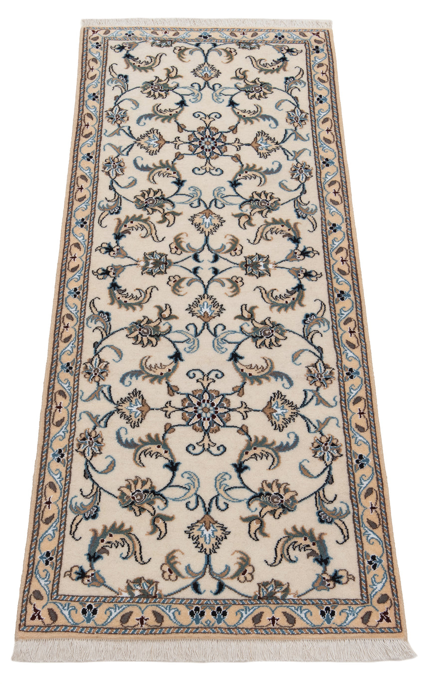 Alfombra persa Nain | 198 x 76 cm