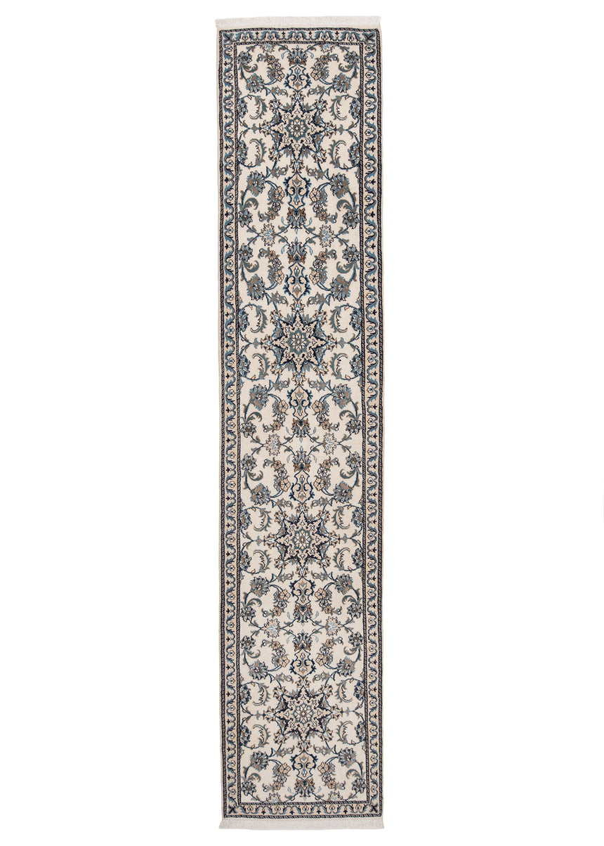 Alfombra persa Nain | 381 x 77 cm