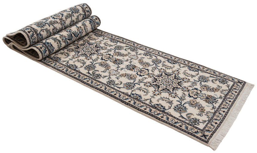 Alfombra persa Nain | 381 x 77 cm
