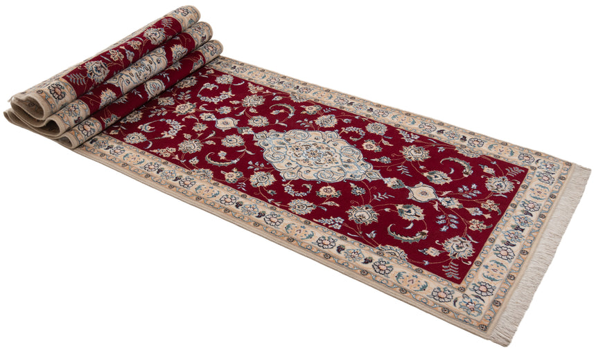 Alfombra persa Nain 9La | 412 x 88 cm