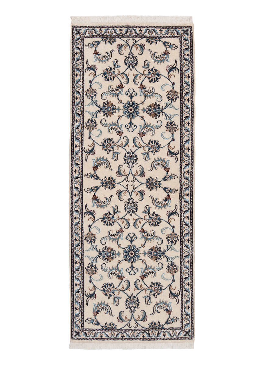 Alfombra persa Nain | 197 x 75 cm