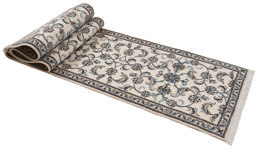 Alfombra persa Nain | 379 x 78 cm
