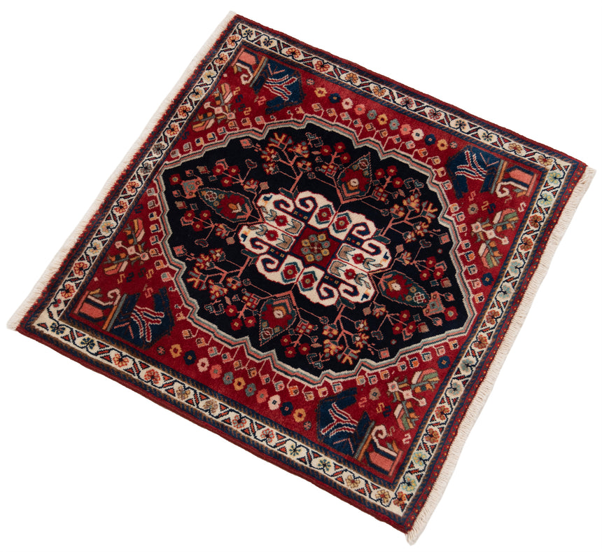 Alfombra persa Shiraz Ghashghai | 60 x 55 cm