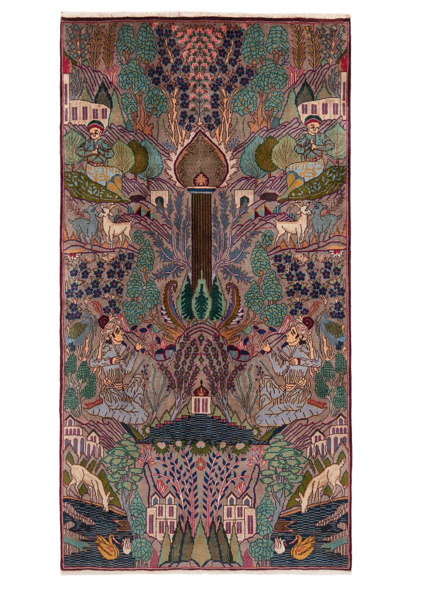 Alfombra persa Kashmar | 206 x 108 cm