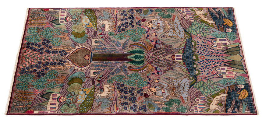 Alfombra persa Kashmar | 206 x 108 cm