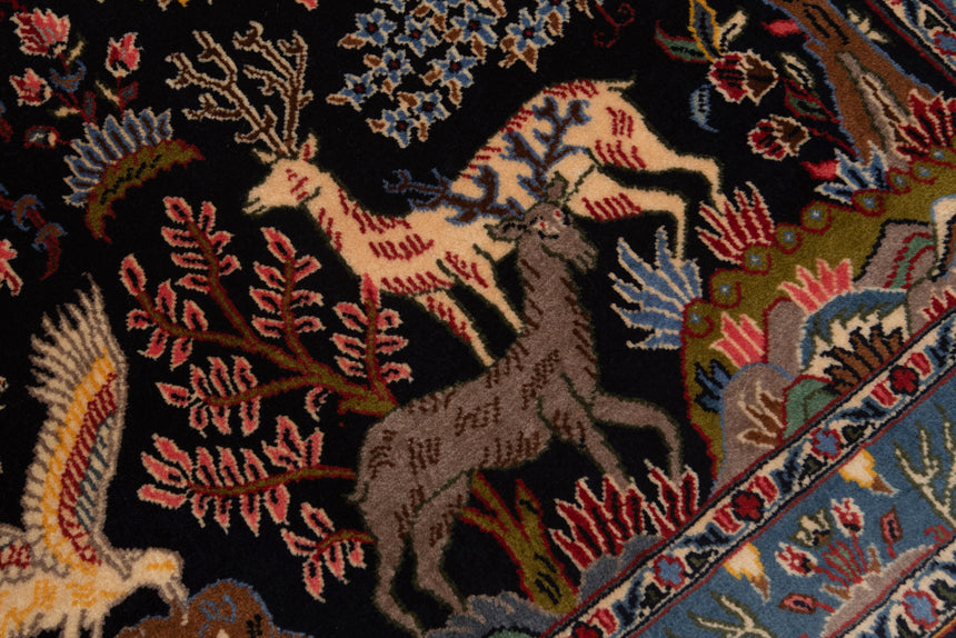 Alfombra persa Kashan | 75 x 100 cm