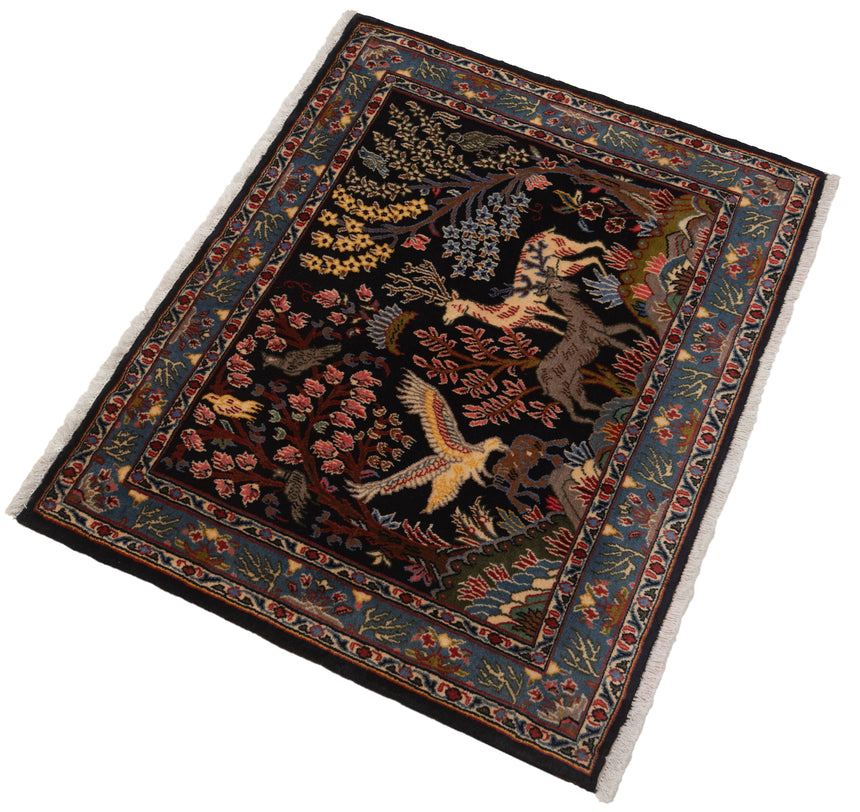 Alfombra persa Kashan | 75 x 97 cm