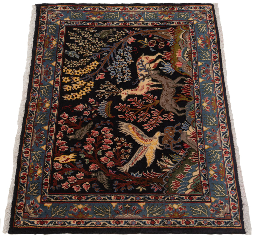 Alfombra persa Kashan | 75 x 97 cm