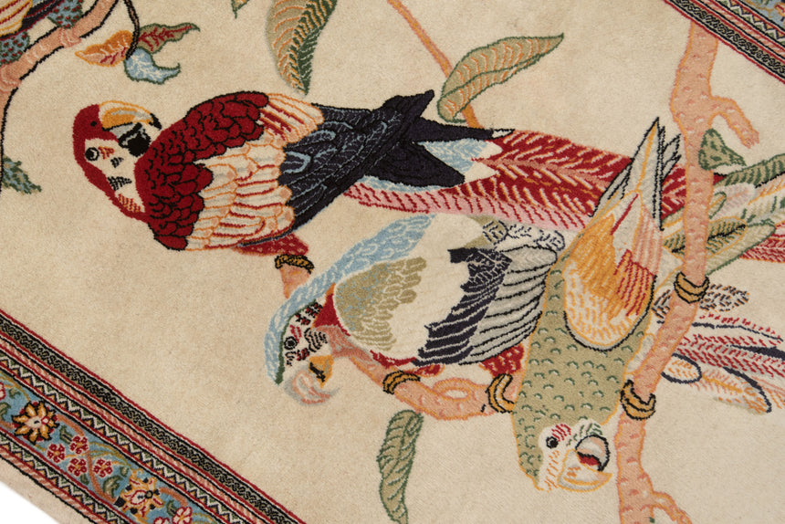 Alfombra persa Qom | 116 x 77 cm