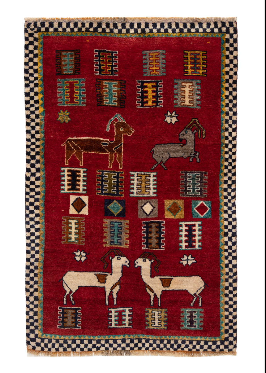 Alfombra persa Shiraz | 156 x 100 cm