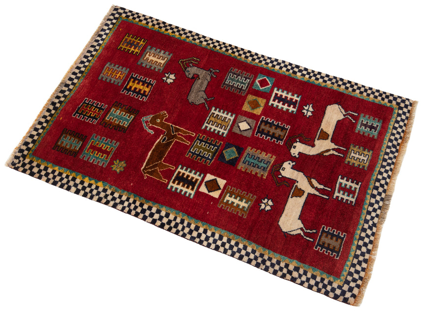 Alfombra persa Shiraz | 156 x 100 cm