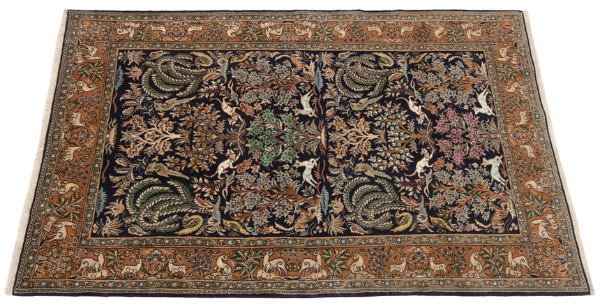 Alfombra persa Qom | 216 x 129 cm