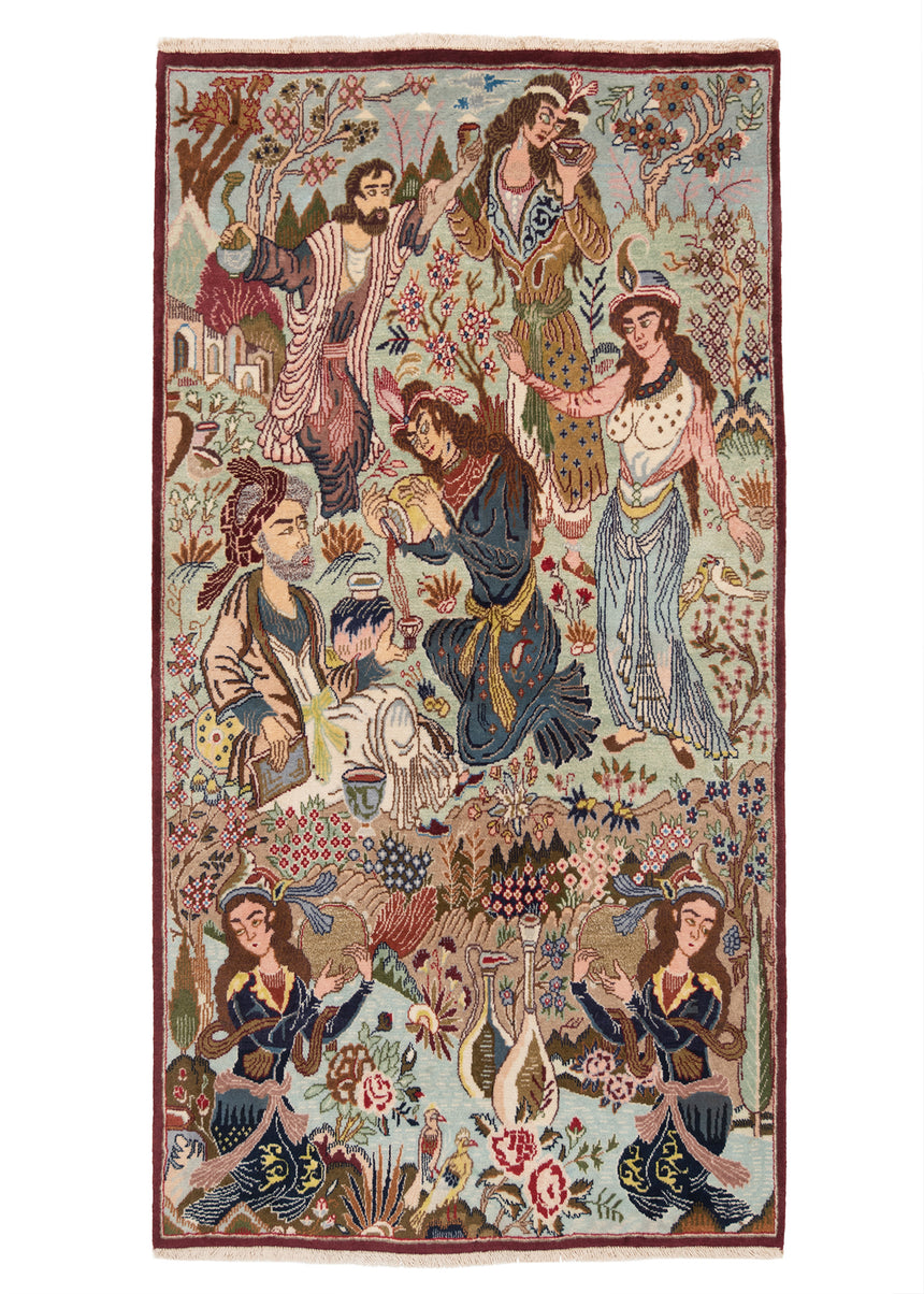 Alfombra persa Kashmar | 216 x 113 cm