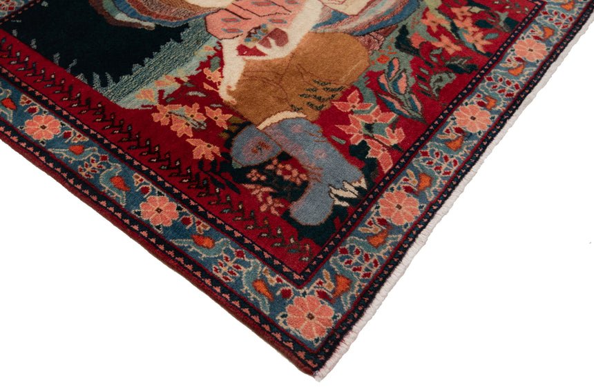 Alfombra persa Kashan | 66 x 65 cm