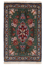 Alfombra persa de Isfahán | 58 x 38 cm