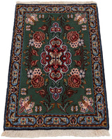 Alfombra persa de Isfahán | 58 x 38 cm