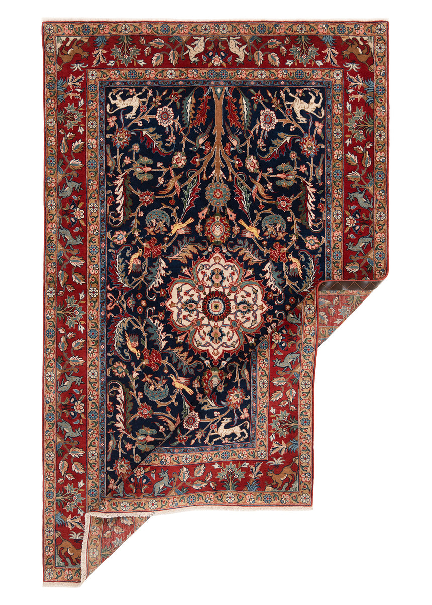 Alfombra persa Qom | 220 x 137 cm