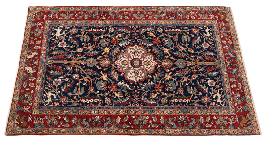 Alfombra persa Qom | 220 x 137 cm