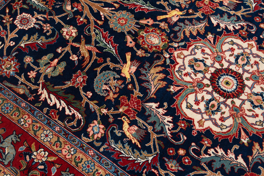 Alfombra persa Qom | 220 x 137 cm
