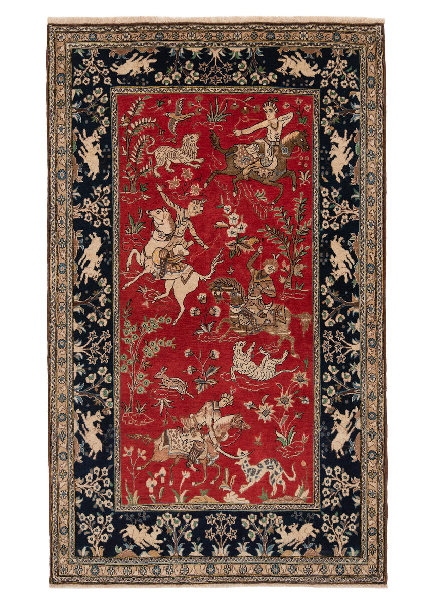 Alfombra persa Qom | 180 x 160 cm