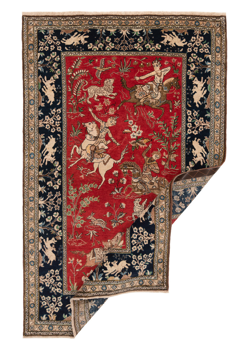 Alfombra persa Qom | 180 x 160 cm