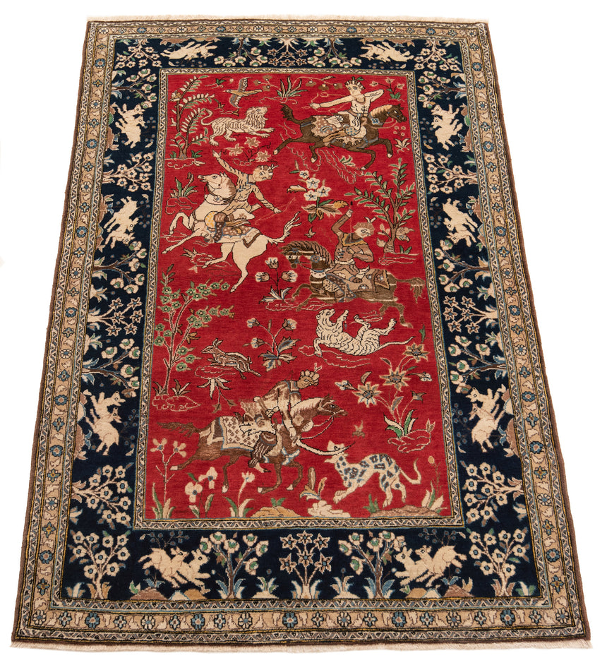 Alfombra persa Qom | 180 x 160 cm