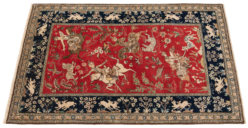 Alfombra persa Qom | 180 x 160 cm