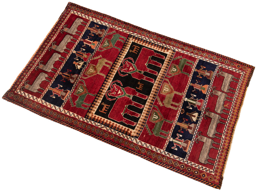 Alfombra persa Shiraz | 184 x 112 cm