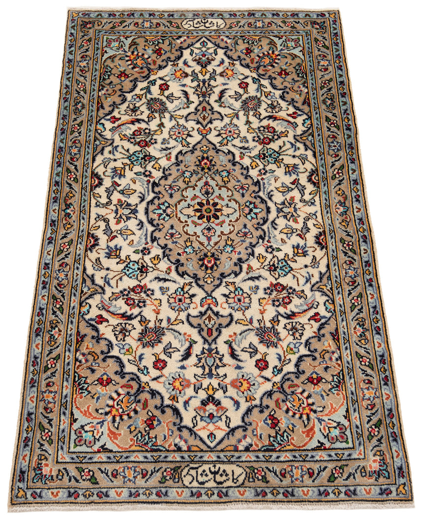 Alfombra persa Kashan | 128 x 72 cm
