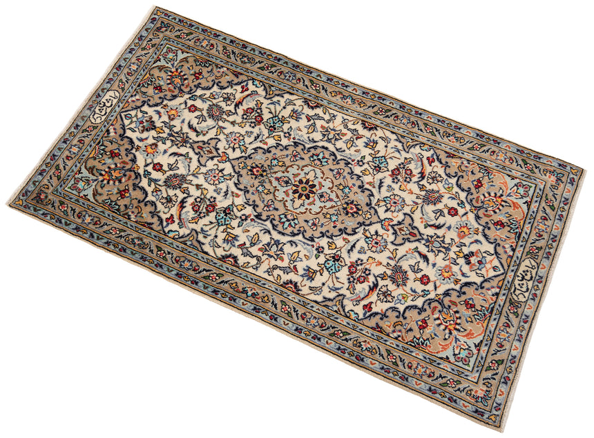 Alfombra persa Kashan | 128 x 72 cm