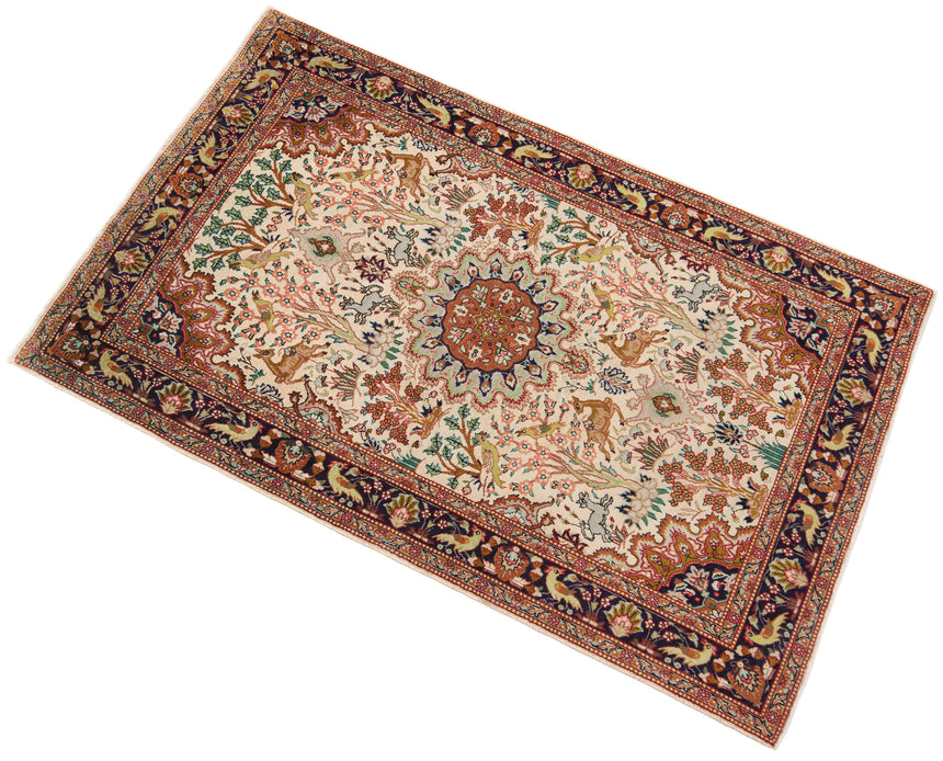 Alfombra persa Tabriz 40 Raj | 156 x 99 cm