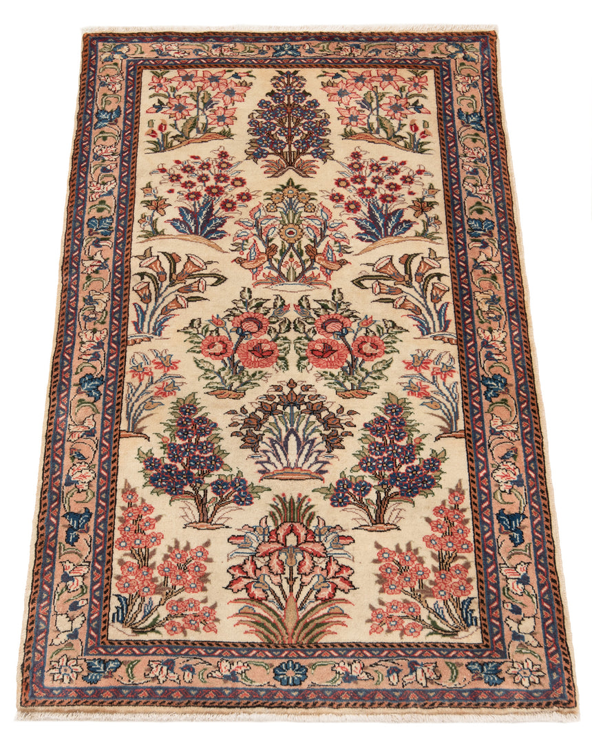Alfombra persa Kashan | 128 x 77 cm