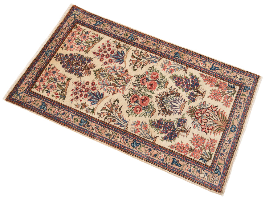 Alfombra persa Kashan | 128 x 77 cm